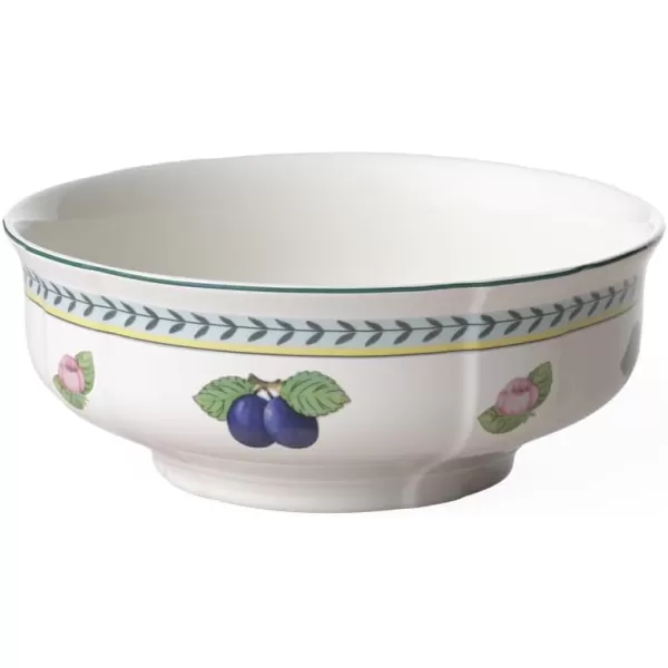 Villeroy &amp; Boch French Garden Fleurence Round Vegetable Porcelain Bowl, 9.75 in, White/Multicolored
