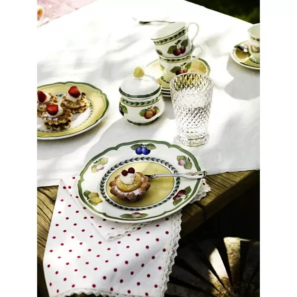 Villeroy &amp; Boch French Garden Fleurence Salad Plate, 21 cm, White/Multicolored