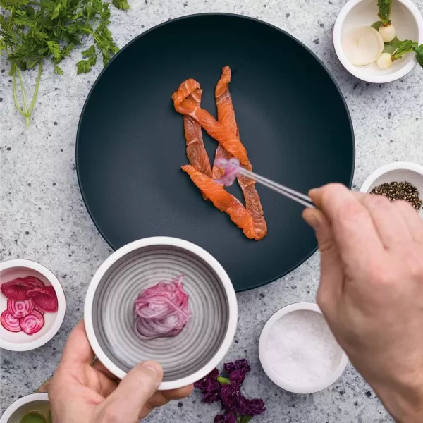 Villeroy &amp; Boch Manufacture Glow Coupe Deep Plate , 9.5 oz, Premium Porcelain, Copper