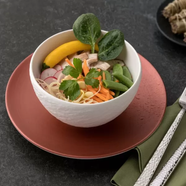 Villeroy &amp; Boch Manufacture Glow Coupe Deep Plate , 9.5 oz, Premium Porcelain, Copper