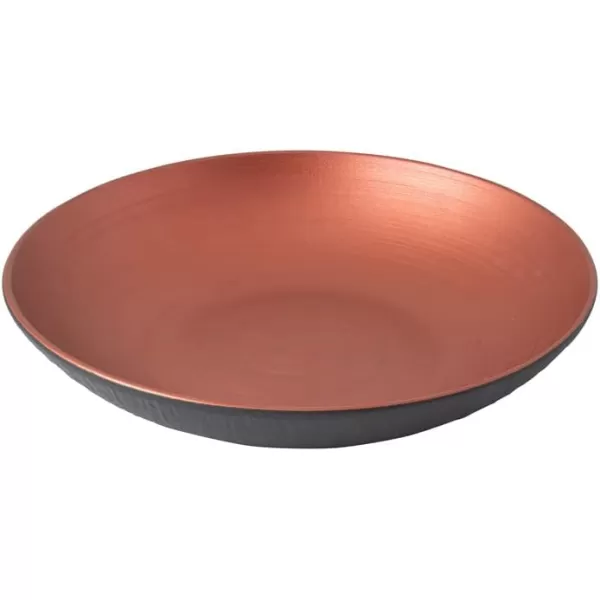 Villeroy &amp; Boch Manufacture Glow Coupe Deep Plate , 9.5 oz, Premium Porcelain, Copper
