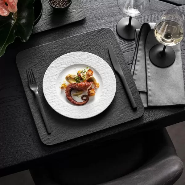 Villeroy &amp; Boch Manufacture Rock Blanc Dinner Plate, 10.5 in, White