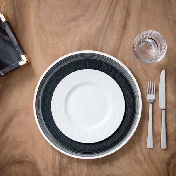 Villeroy &amp; Boch Manufacture Rock Blanc Dinner Plate, 10.5 in, White