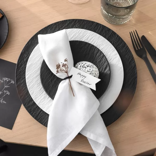 Villeroy &amp; Boch Manufacture Rock Bread &amp; Butter Plate, 6.25 in, Black/Gray)