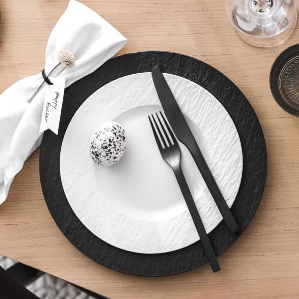 Villeroy &amp; Boch Manufacture Rock Bread &amp; Butter Plate, 6.25 in, Black/Gray)