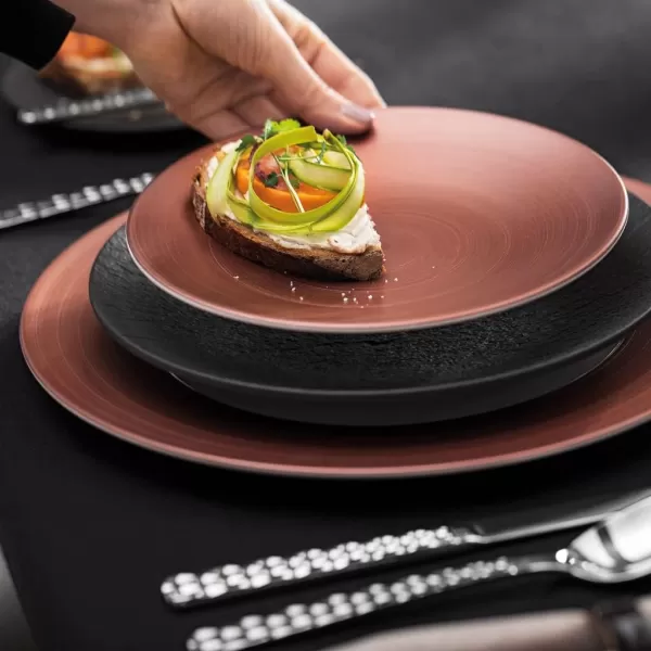 Villeroy &amp; Boch Manufacture Rock Dinner Plate, 10.5 in, Premium Porcelain, Gray