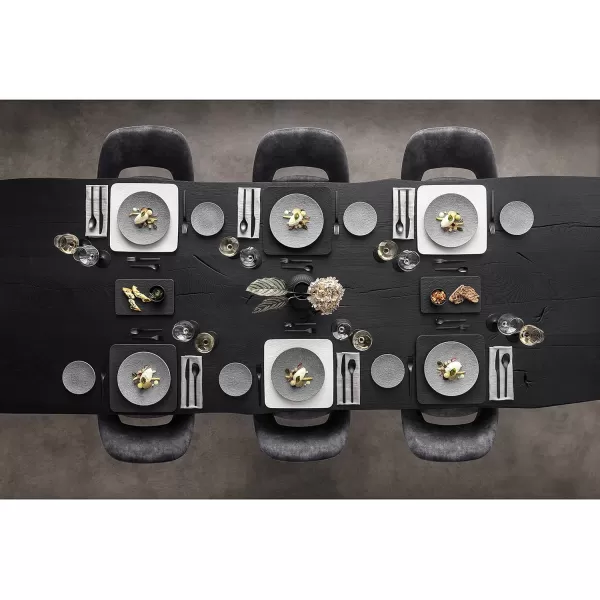 Villeroy &amp; Boch Manufacture Rock Pasta Plate, Premium Porcelain, Made in Germany, Matte Black, 11.5 in, Premium Porcelain