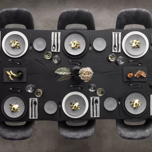Villeroy &amp; Boch Manufacture Rock Pasta Plate, Premium Porcelain, Made in Germany, Matte Black, 11.5 in, Premium Porcelain