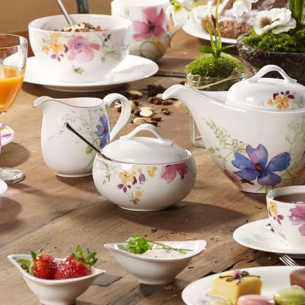 Villeroy &amp; Boch Mariefleur Basic Milk Jug, 20.25 oz, White/Multicolored
