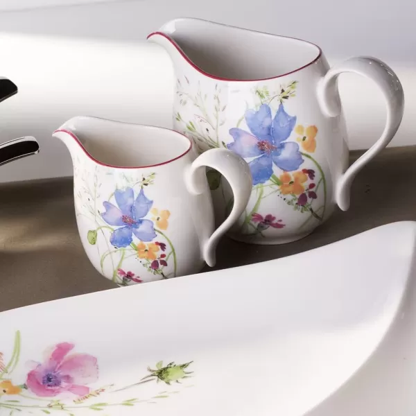 Villeroy &amp; Boch Mariefleur Basic Milk Jug, 20.25 oz, White/Multicolored
