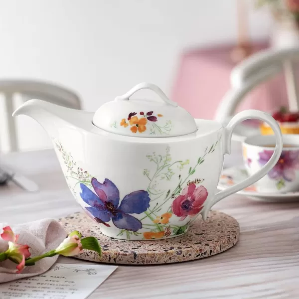 Villeroy &amp; Boch Mariefleur Basic Milk Jug, 20.25 oz, White/Multicolored