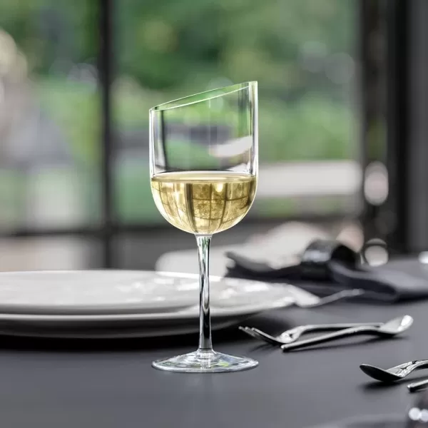 Villeroy &amp; Boch New Moon Set, 4 Pieces, Elegant, Modern Red Wine Day Use, Crystal Glass, Transparent, Dishwasher Safe