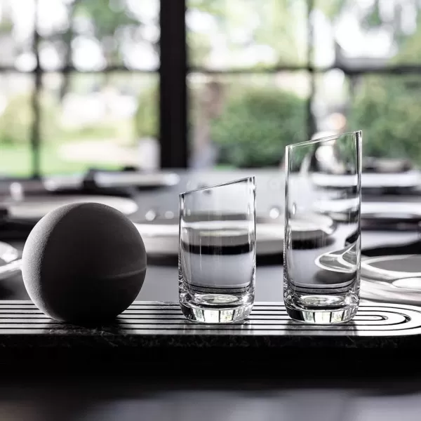 Villeroy &amp; Boch New Moon Set, 4 Pieces, Elegant, Modern Red Wine Day Use, Crystal Glass, Transparent, Dishwasher Safe