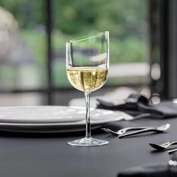 Villeroy &amp; Boch New Moon Set, 4 Pieces, Elegant, Modern Red Wine Day Use, Crystal Glass, Transparent, Dishwasher Safe