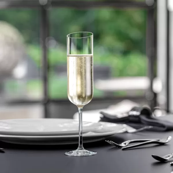 Villeroy &amp; Boch New Moon Set, 4 Pieces, Elegant, Modern Red Wine Day Use, Crystal Glass, Transparent, Dishwasher Safe