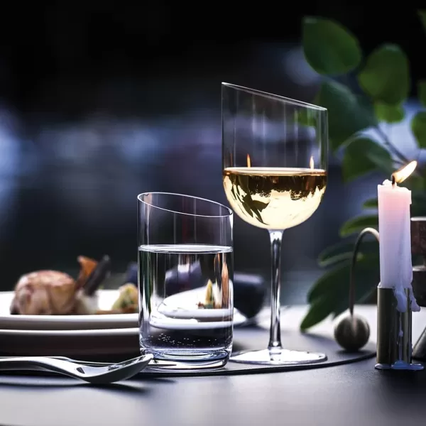 Villeroy &amp; Boch New Moon Set, 4 Pieces, Elegant, Modern Red Wine Day Use, Crystal Glass, Transparent, Dishwasher Safe
