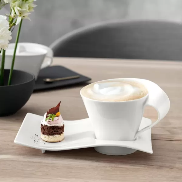 Villeroy &amp; Boch New Wave Cafe Café au Lait Cup, 1 Count , White