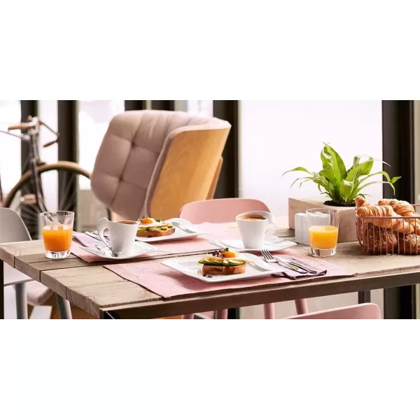 Villeroy &amp; Boch New Wave Large Rectangular Dinner Plate, 15.5 x 9.75 in, White