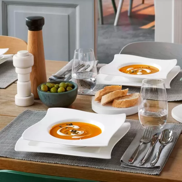 Villeroy &amp; Boch New Wave Pasta Plate, White, Large