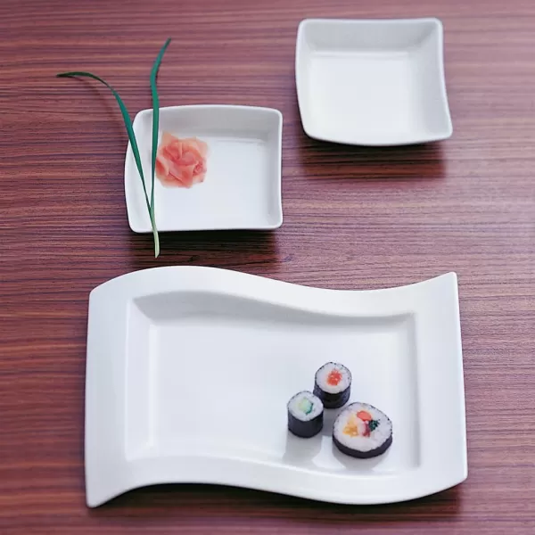 Villeroy &amp; Boch New Wave Square Individual Bowl, 4.75 in, White