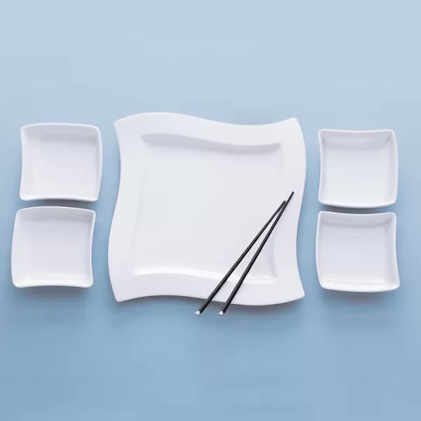Villeroy &amp; Boch New Wave Square Individual Bowl, 4.75 in, White