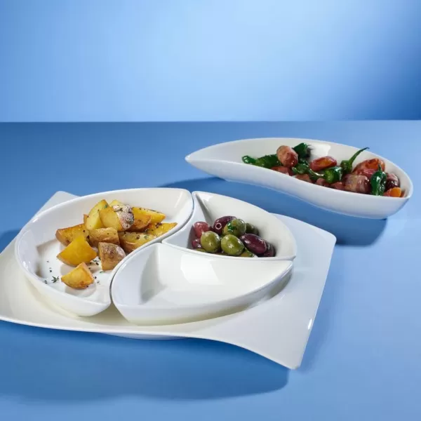 Villeroy &amp; Boch New Wave Square Individual Bowl, 4.75 in, White