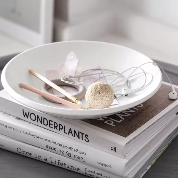 Villeroy &amp; Boch NewMoon Deep Bowl Generously Designed for Soups and Side Dishes, Premium Porcelain, Dishwasher Safe, White, 29X29X5CM