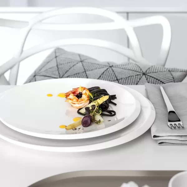 Villeroy &amp; Boch NewMoon Deep Bowl Generously Designed for Soups and Side Dishes, Premium Porcelain, Dishwasher Safe, White, 29X29X5CM)