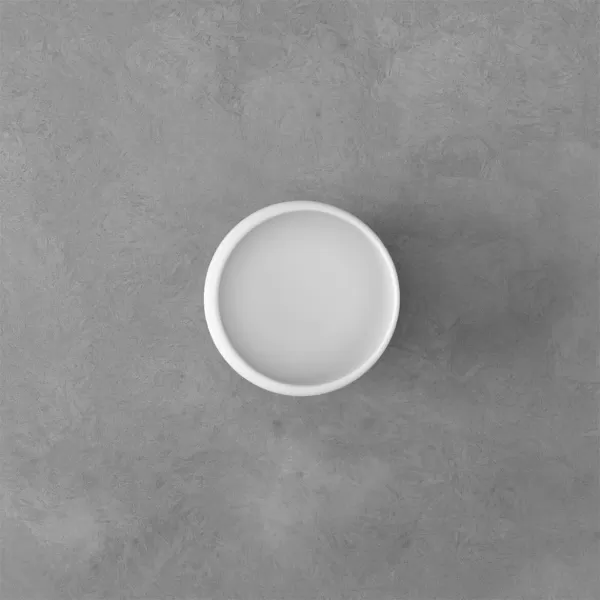 Villeroy &amp; Boch - NewMoon set of dip dishes, set of small bowls for dips or finger food, 4 pieces, premium porcelain, white, dishwasher safe, 10-4264-9023