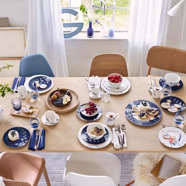 Villeroy &amp; Boch Old Luxembourg Brindille Rice Bowl, 25 oz, White/Blue
