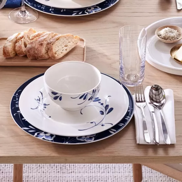 Villeroy &amp; Boch Old Luxembourg Brindille Rice Bowl, 25 oz, White/Blue