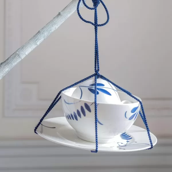 Villeroy &amp; Boch Old Luxembourg Brindille Rice Bowl, 25 oz, White/Blue