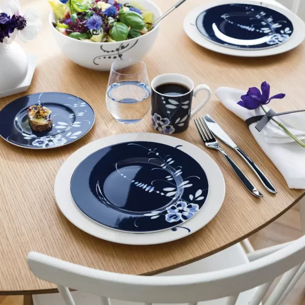Villeroy &amp; Boch Old Luxembourg Brindille Rice Bowl, 25 oz, White/Blue