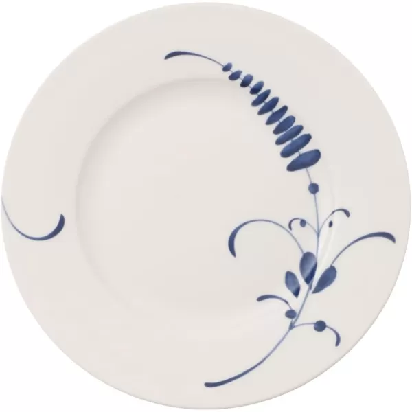 Villeroy &amp; Boch Old Luxembourg Brindille Salad Plate, 8.75 in, White/Blue