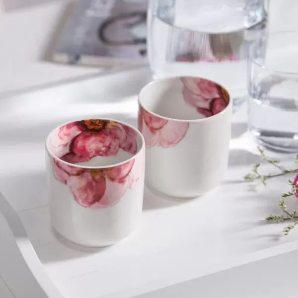 Villeroy &amp; Boch - Rose Garden Breakfast Cup Saucer, 18 cm, Premium Porcelain, Pink Saucer