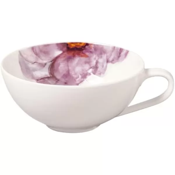 Villeroy &amp; Boch - Rose Garden Breakfast Cup Saucer, 18 cm, Premium Porcelain, Pink Saucer