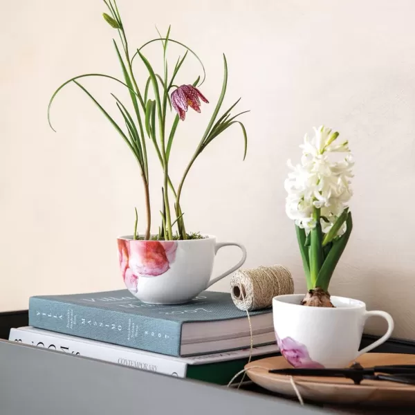 Villeroy &amp; Boch - Rose Garden Breakfast Cup Saucer, 18 cm, Premium Porcelain, Pink Saucer