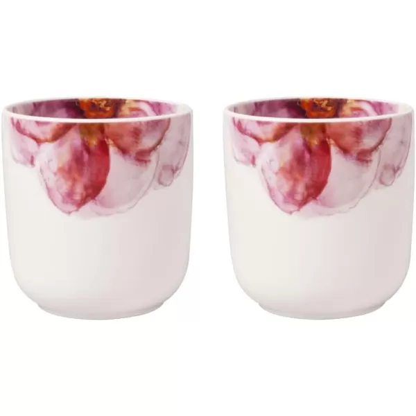 Villeroy &amp; Boch - Rose Garden Breakfast Cup Saucer, 18 cm, Premium Porcelain, Pink Saucer