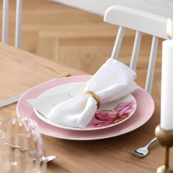 Villeroy &amp; Boch - Rose Garden Breakfast Cup Saucer, 18 cm, Premium Porcelain, Pink Saucer