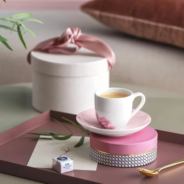Villeroy &amp; Boch - Rose Garden Breakfast Cup Saucer, 18 cm, Premium Porcelain, Pink Saucer
