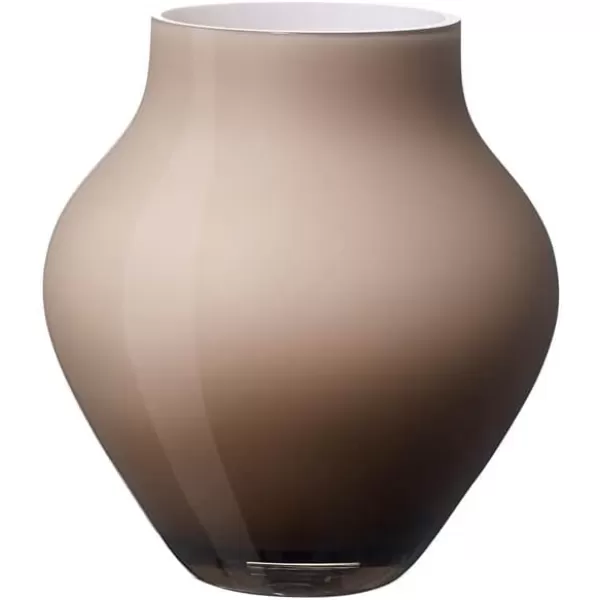 Villeroy &amp; Boch - Rose Garden Home Vase/Hurricane Lamp, 17 cm, Crystal Glass, Pink, Capacity 2,750 ml