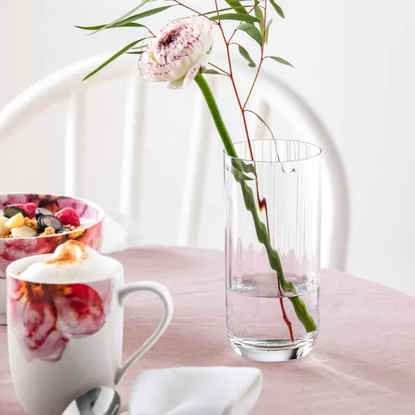 Villeroy &amp; Boch - Rose Garden Long Drink Glass, Set of 4, 300 ml, Crystal Glass