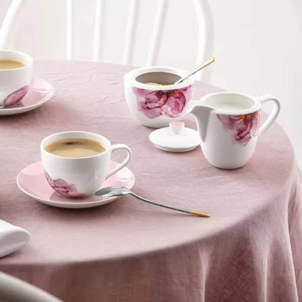 Villeroy &amp; Boch - Rose Garden Milk jug, 280 ml, Premium Porcelain, White/Pink