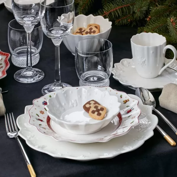 Villeroy &amp; Boch Toy's Delight Footed Individual Bowl, Porcelain, White/Colourful, Small