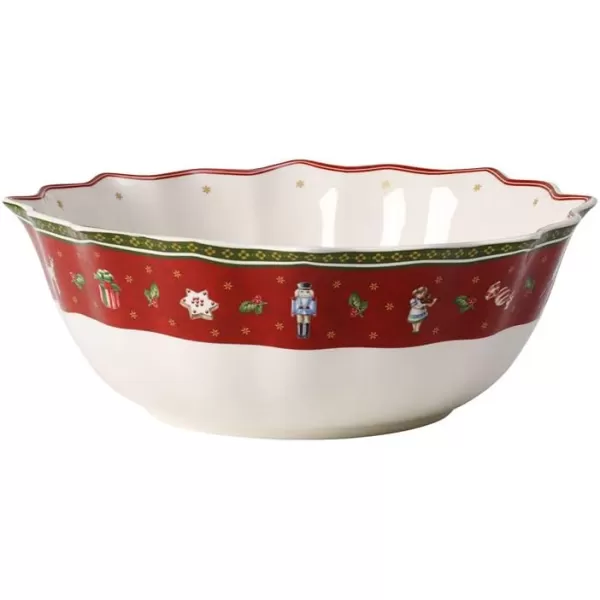 Villeroy &amp; Boch Toy's Delight Footed Individual Bowl, Porcelain, White/Colourful, Small