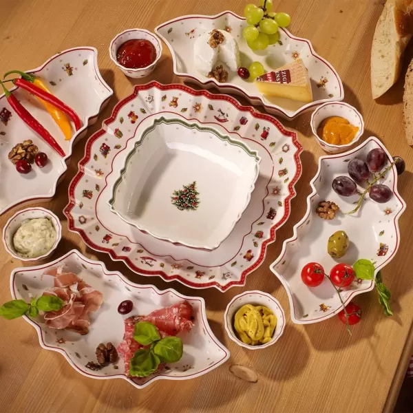 Villeroy &amp; Boch Toy's Delight Footed Individual Bowl, Porcelain, White/Colourful, Small