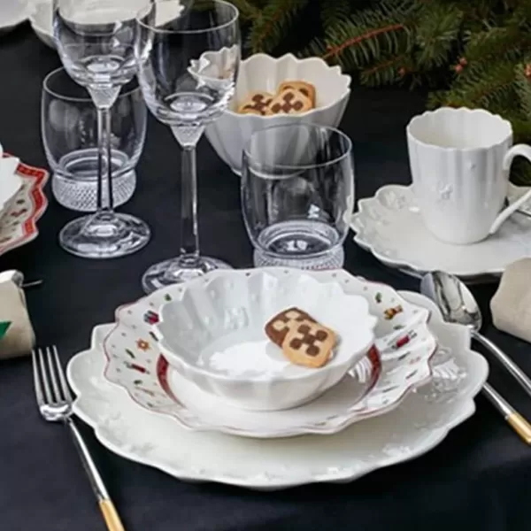 Villeroy &amp; Boch Toy's Delight Footed Individual Bowl, Porcelain, White/Colourful, Small