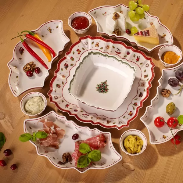 Villeroy &amp; Boch Toy's Delight Footed Individual Bowl, Porcelain, White/Colourful, Small