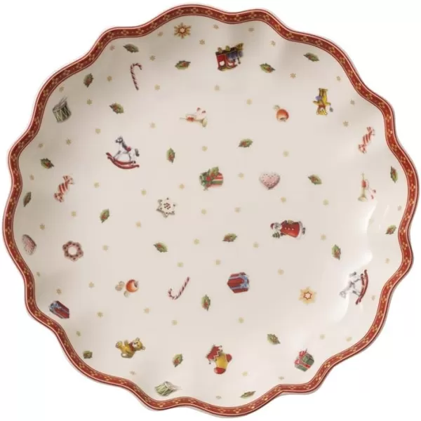 Villeroy &amp; Boch Toy's Delight Footed Individual Bowl, Porcelain, White/Colourful, Small