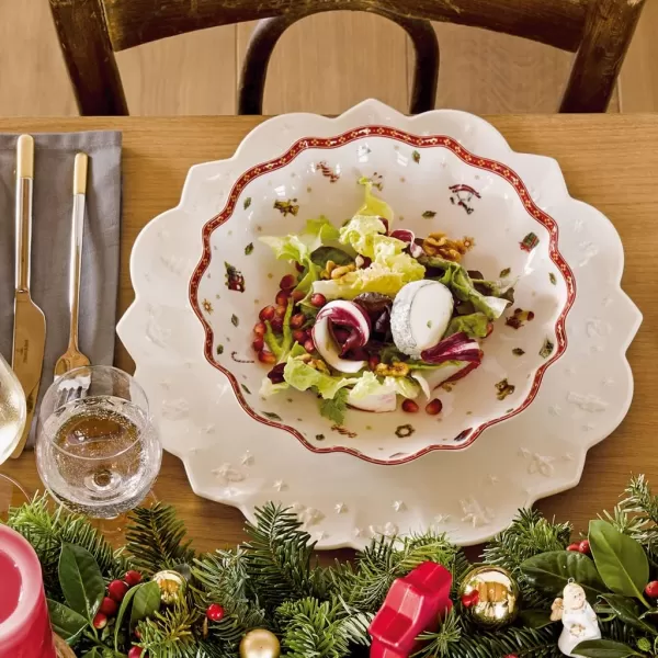 Villeroy &amp; Boch Toy's Delight Footed Individual Bowl, Porcelain, White/Colourful, Small